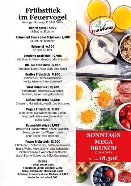 Feuervogel-Fruehstueck